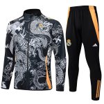 Survetement Real Madrid 2024-25 Gris Noir 2