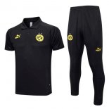 Polo Borussia Dortmund Ensemble Complet 2023-24 Noir