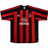 Thailande Maillot AC Milan 1ª Retro 2003 2004 Rouge