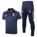 Polo Ensemble Complet Juventus 2020-21 Bleu Marine