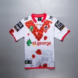 Thailande Maillot St.George Illawarra Dragons 2018 Blanc