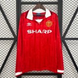 Thailande Maillot M-U 1ª ML Retro 1992-1994