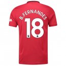 Maillot Manchester United NO.18 B. Fernandes 1ª 2019-20 Rouge