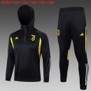 Enfant Sweat Shirt Capuche Juventus 2024 Noir 2