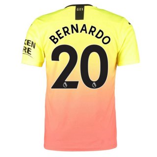 Maillot Manchester City NO.20 Bernardo 3ª 2019-20 Orange Maillot Manchester City NO.20 Bernardo 3ª 2019-20 Orange