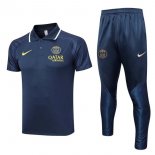 Polo PSG Ensemble Complet 2023-24 Bleu