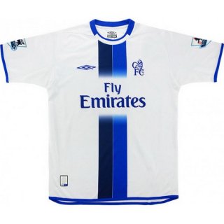 Thailande Maillot Chelsea 2ª Retro 2003 2005 Blanc Thailande Maillot Chelsea 2ª Retro 2003 2005 Blanc