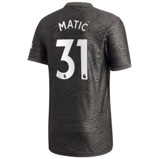Maillot Manchester United NO.31 Matic 2ª 2020-21 Noir Maillot Manchester United NO.31 Matic 2ª 2020-21 Noir