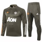 Survetement Manchester United 2020-21 Vert Marine Survetement Manchester United 2020-21 Vert Marine