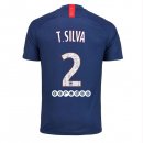 Maillot Paris Saint Germain NO.2 T.Silva 1ª 2019-20 Bleu