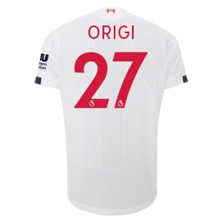 Maillot Liverpool NO.27 Origi 2ª 2019-20 Blanc