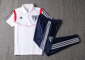 Polo São Paulo Conjunto Complet 2019-20 Blanc Bleu