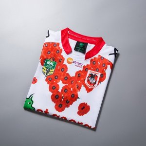 Thailande Maillot St.George Illawarra Dragons 2018 Blanc