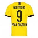 Thailande Maillot Borussia Dortmund NO.9 Paco Alcacer 1ª 2019-20 Jaune