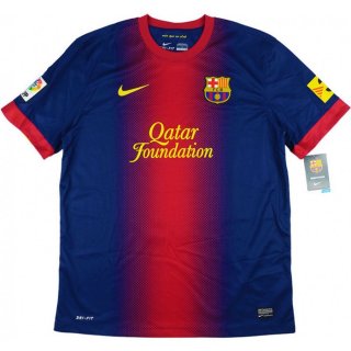 Thailande Maillot Barcelone 1ª Retro 2012 2013 Bleu Rouge