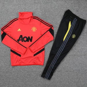 Survetement Manchester United 2020-21 Rouge Jaune Noir