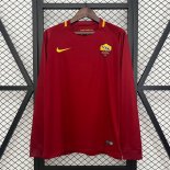 Thailande Maillot Roma 1ª ML Retro 2017-2018