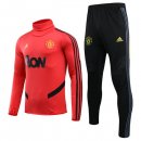 Survetement Manchester United 2020-21 Rouge Jaune Noir