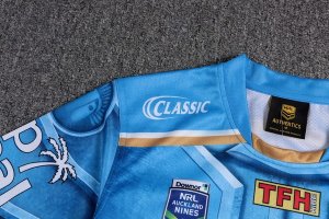 Thailande Maillot Gold Coast Titans Classic 2017 2018 Bleu