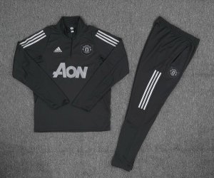 Survetement Manchester United 2019-20 Noir Gris