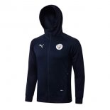 Sweat Shirt Capuche Manchester City 2022-23 Bleu Oscuro