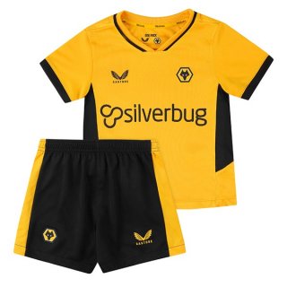 Maillot Wolves 1ª Enfant 2021-22 Jaune