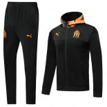 Survetement Marseille 2019-20 Noir Orange Gris