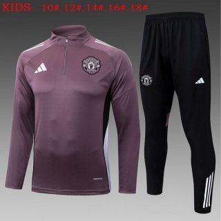 Enfant Sweatshirt Manchester United 2025-26 Purpura 5 Enfant Sweatshirt Manchester United 2025-26 Purpura 5