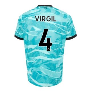 Maillot Liverpool NO.4 Virgil 2ª 2020-21 Bleu