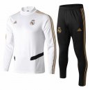 Survetement Enfant Real Madrid 2019-20 Blanc Noir Jaune