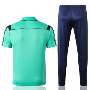 Polo Conjunto Complet Real Madrid 2019-20 Vert Bleu