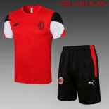Entrainement AC Milan Ensemble Complet 2022 Rouge Noir