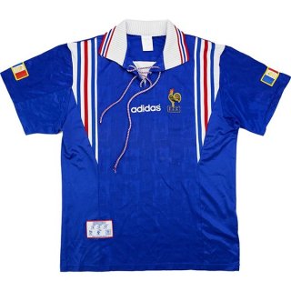 Thailande Maillot France 1ª Retro 1996 Bleu