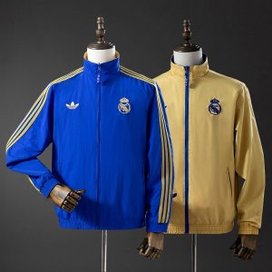 Veste Coupe-Vent Réversible Real Madrid 2026 Veste Coupe-Vent Réversible Real Madrid 2026
