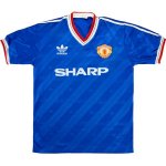 Thailande Maillot Manchester United 3ª Retro 1986 1988 Bleu Thailande Maillot Manchester United 3ª Retro 1986 1988 Bleu