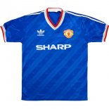 Thailande Maillot Manchester United 3ª Retro 1986 1988 Bleu