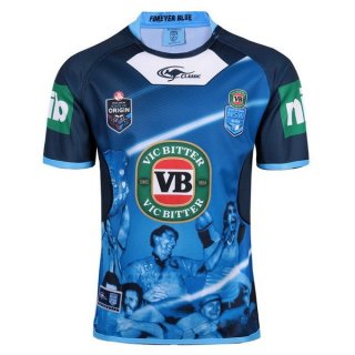 Thailande Maillot NSW Blues Classic Capitanes TRUE Bleue 2017 2018 Bleu