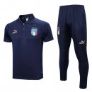 Polo Italie Ensemble Complet 2023-24 Bleu