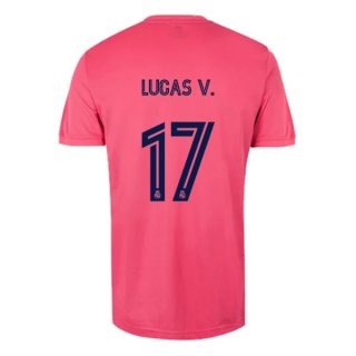 Maillot Real Madrid 2ª NO.17 Lucas V. 2020-21 Rose