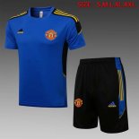 Entrainement Manchester United Ensemble Complet 2022 Bleu Noir