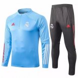 Survetement Real Madrid 2020-21 Bleu Clair Gris