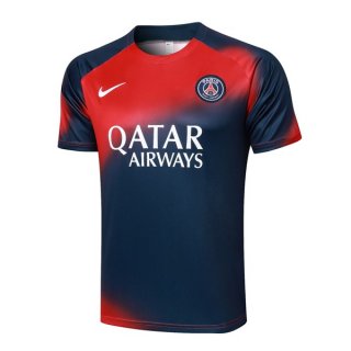 Maillot Entrainement PSG 2024-25 Bleu Rouge