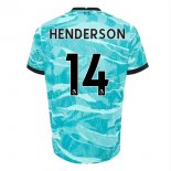 Maillot Liverpool NO.14 Henderson 2ª 2020-21 Bleu