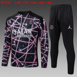 Enfant Sweatshirt PSG 2025-26 Noir Rosa 3 Enfant Sweatshirt PSG 2025-26 Noir Rosa 3