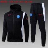 Enfant Coupe Vent Capuche PSG 2026-27 Noir Enfant Coupe Vent Capuche PSG 2026-27 Noir