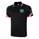 Polo Barcelona 2020-21 Noir Vert Rose