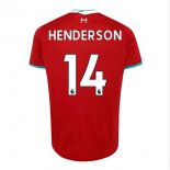 Maillot Liverpool NO.14 Henderson 1ª 2020-21 Rouge