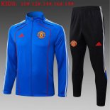 Enfant Survetement Manchester United 2025-26 Bleu 5