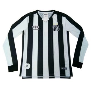 Maillot Santos 2ª ML 2019-20 Noir Blanc