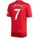 Maillot Manchester United NO.7 Cavani 1ª 2020-21 Rouge